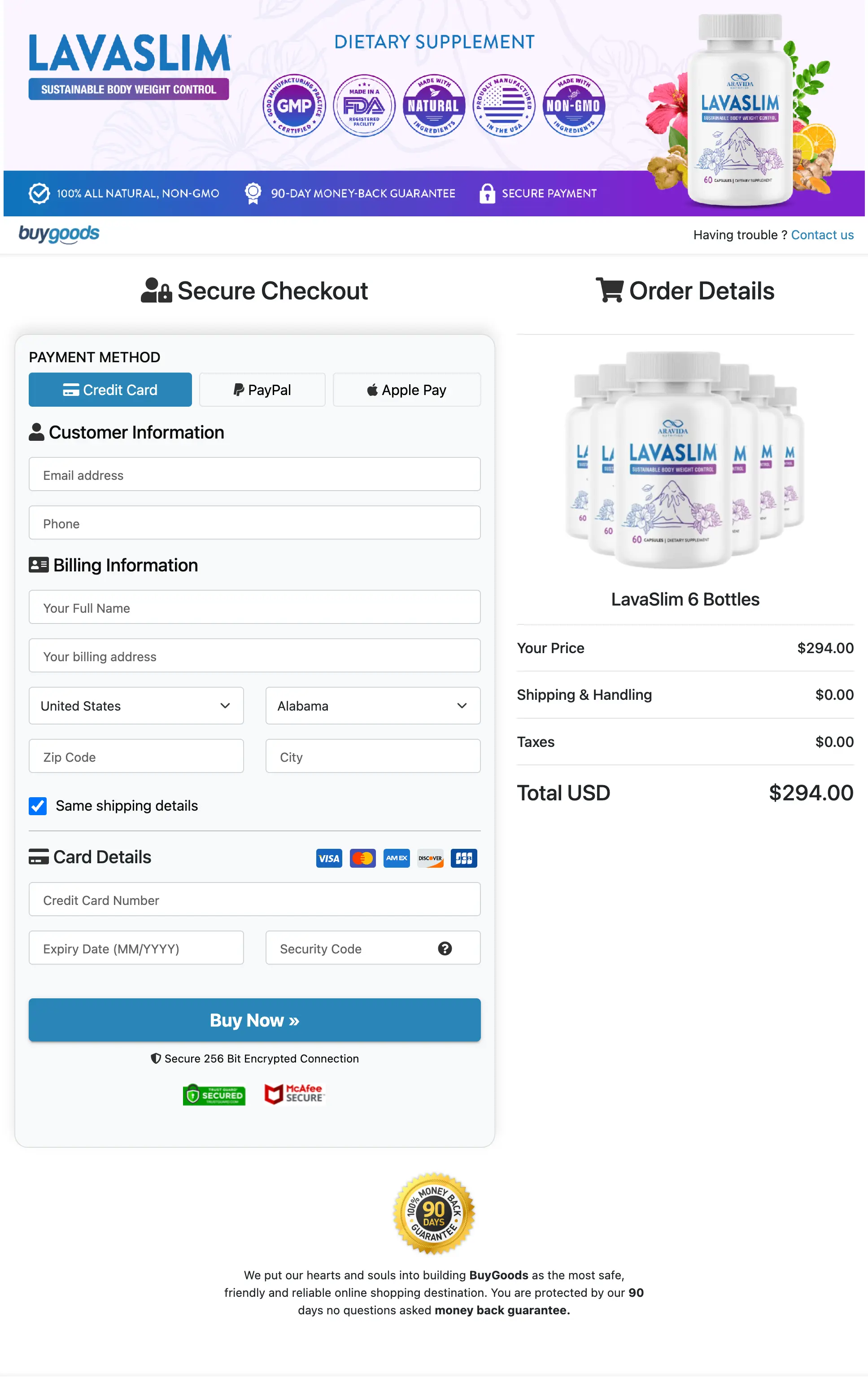 LavaSlim add to cart