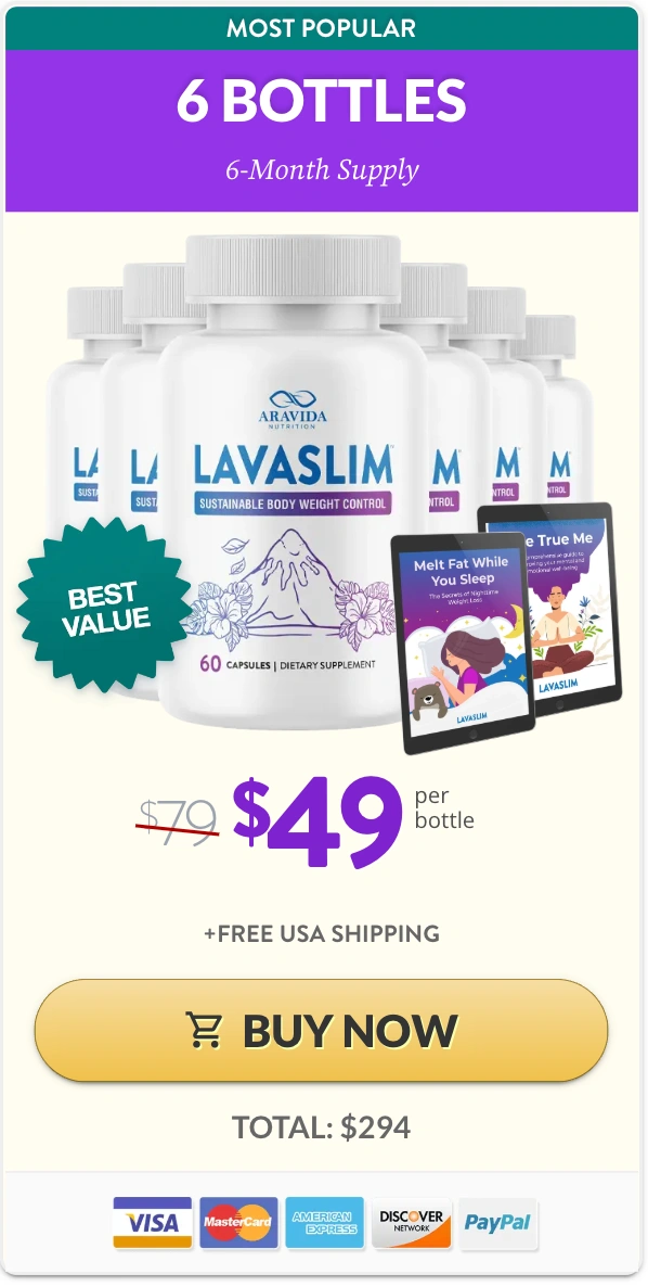 LavaSlim order six bottles